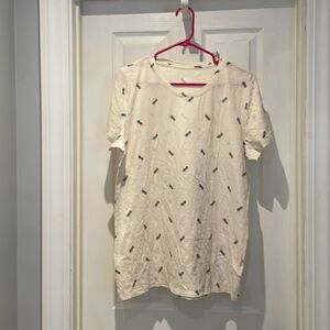 NWT PINK Victoria’s Secret pineapple T-shirt SZ Xlarge